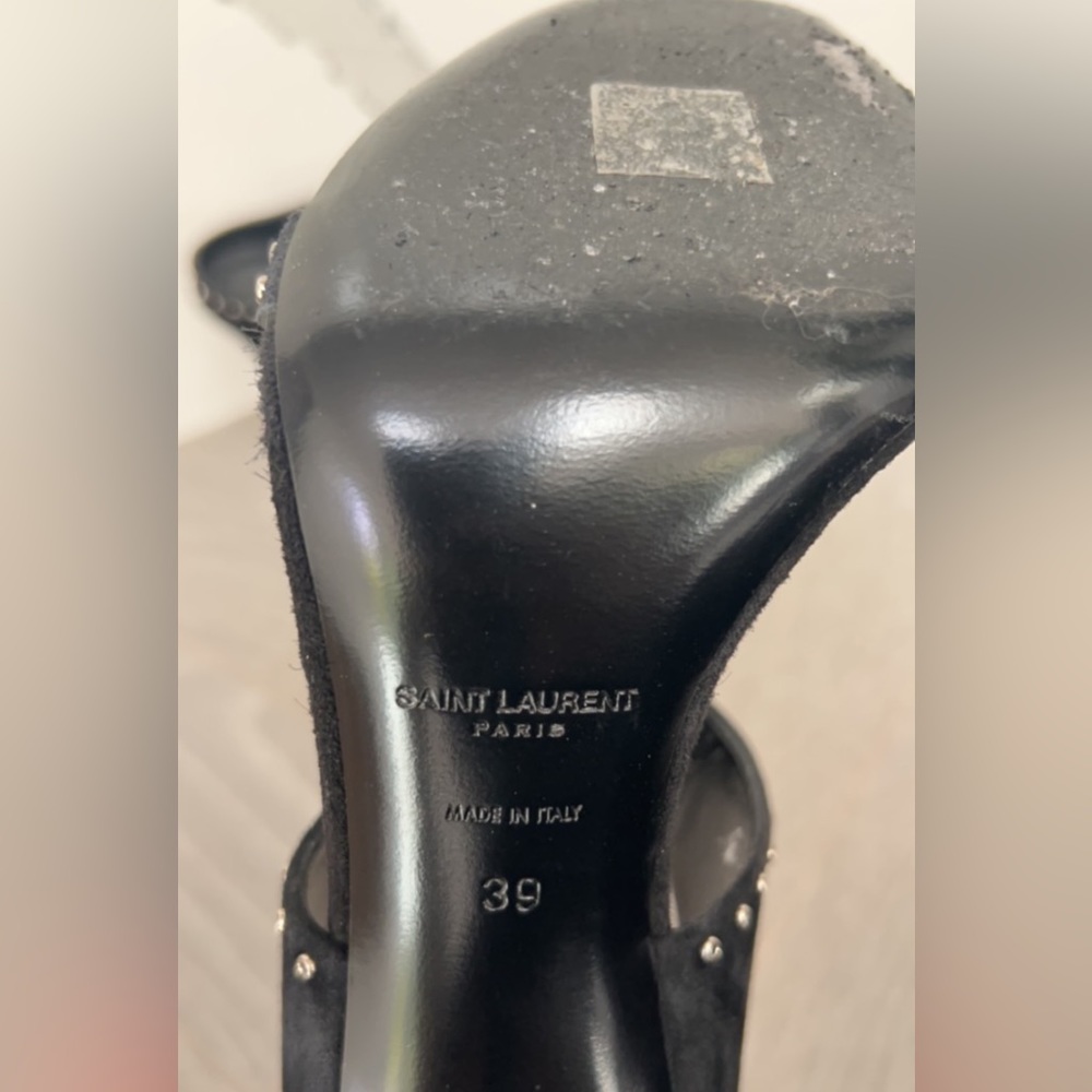Saint Laurent black studded mule heels – size US 8.5 - Picture 6 of 6